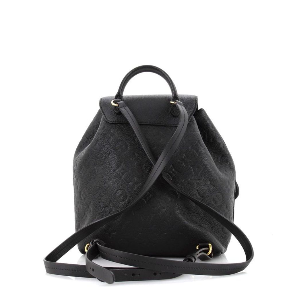 Louis Vuitton Montsouris NM Backpack Monogram Empreinte Leather PM Black - Picture 3 of 8